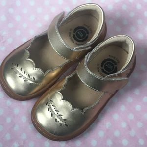 Livie & Luca gold metallic Mary Jane shoes